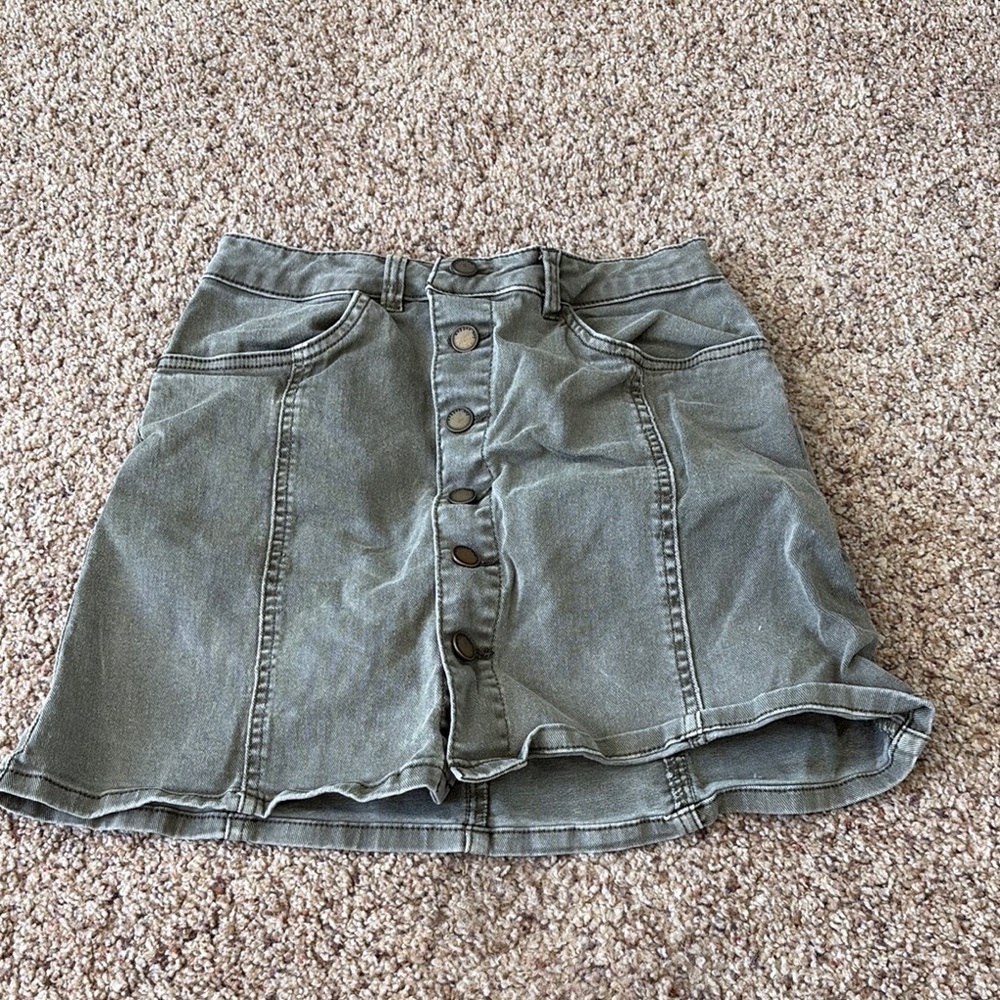 Women’s Green jean skirt